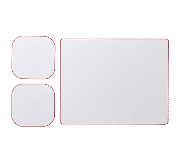 Mouse pad and coaster set